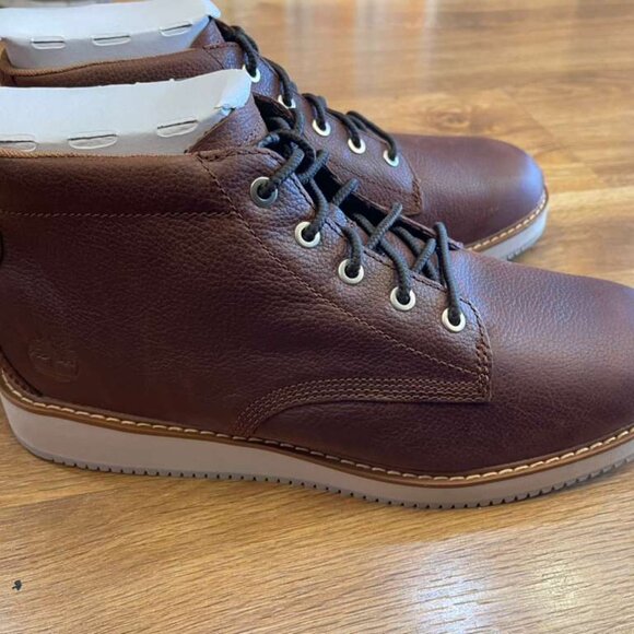TIMBERLAND MENS REDWOOD EDGE MID LACE CHUKKA BOOT DARK BROWNFULL GRAIN A6CW2-W01 - Picture 2 of 7